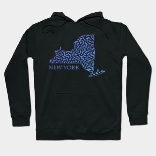 State of New York Maze Hoodie